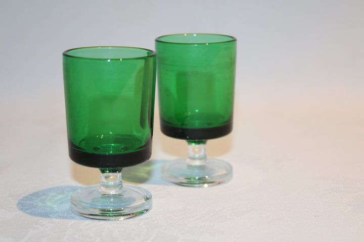Set of 2 Luminarc Cavalier Glass Set - Dark Green