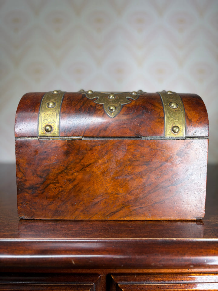 Antique Dome Calling Card Box