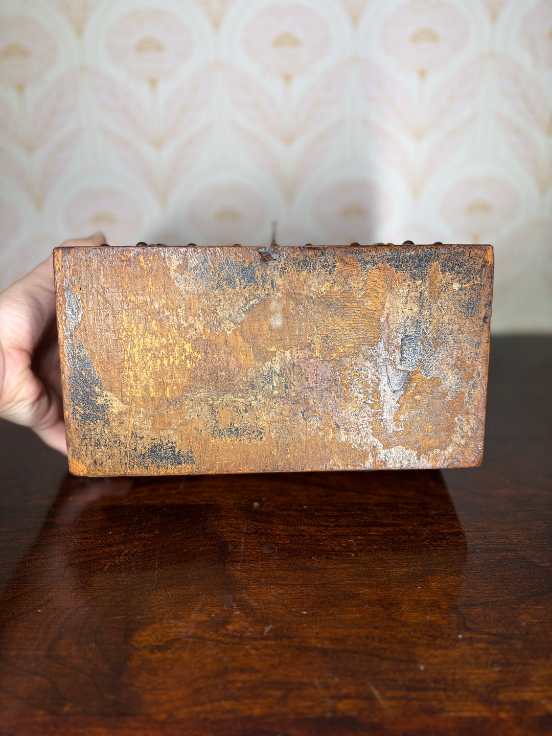 Antique Dome Calling Card Box