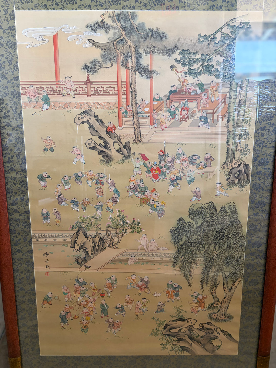Chinese Block Print - Framed