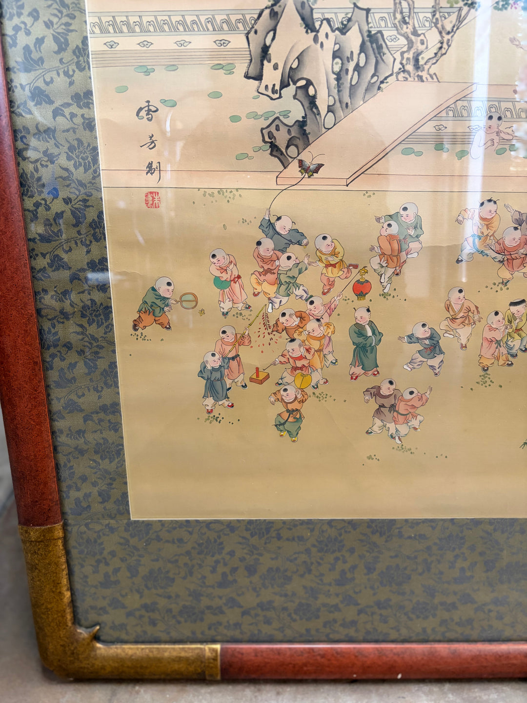 Chinese Block Print - Framed