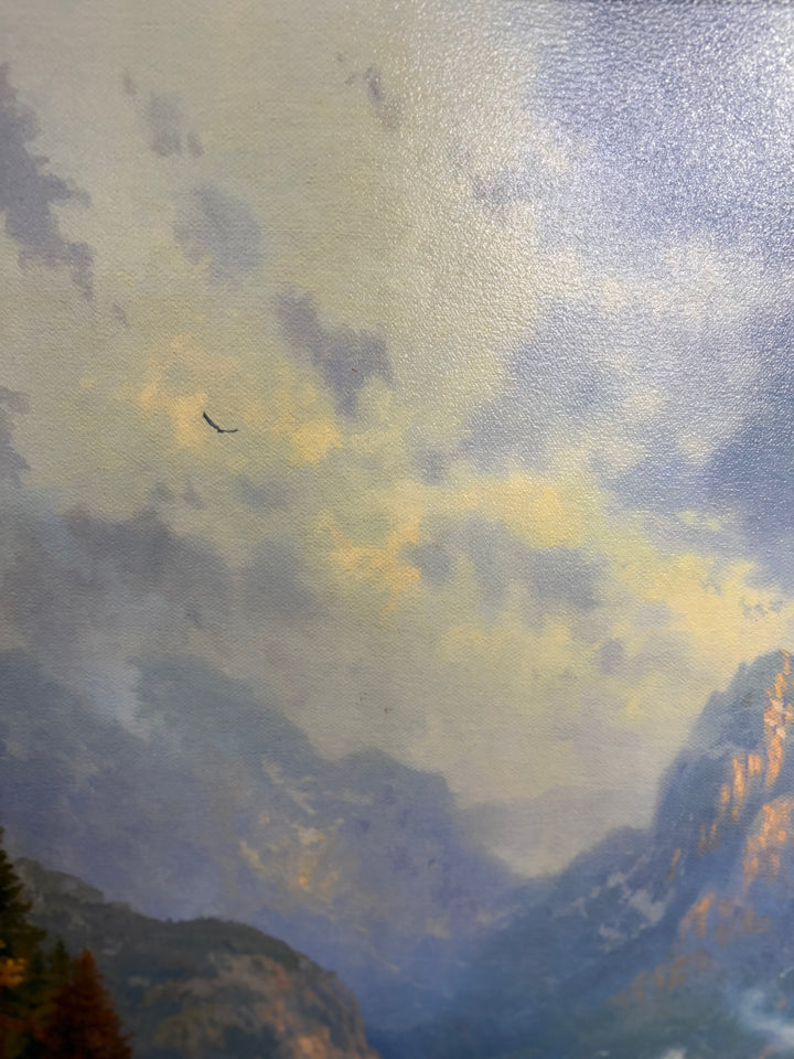 "The Mountain Chapel" - Thomas Kinkade Lithograph