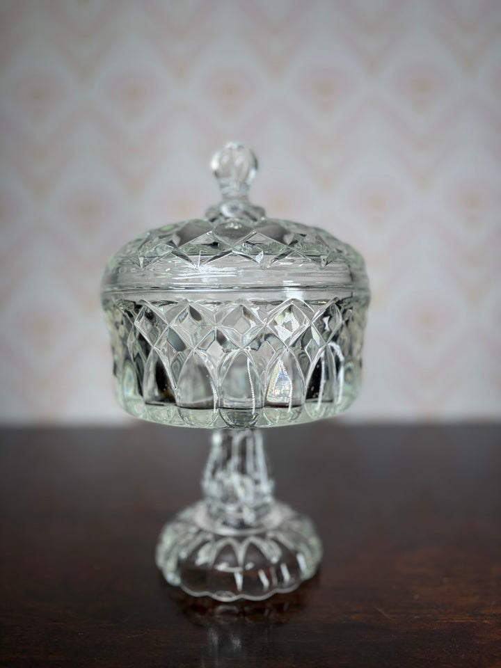 Crystal Candy Dish with Lid
