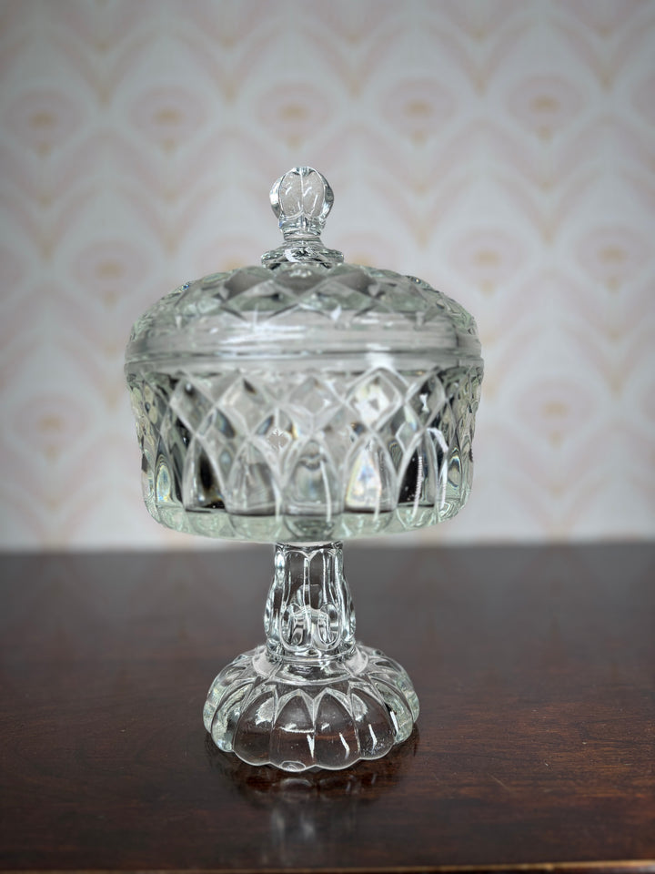 Crystal Candy Dish with Lid