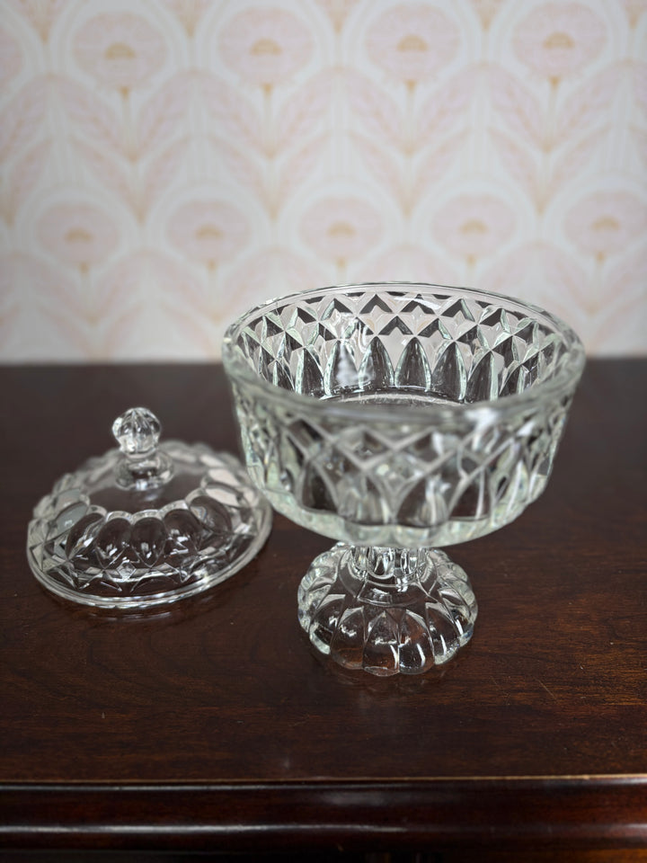 Crystal Candy Dish with Lid