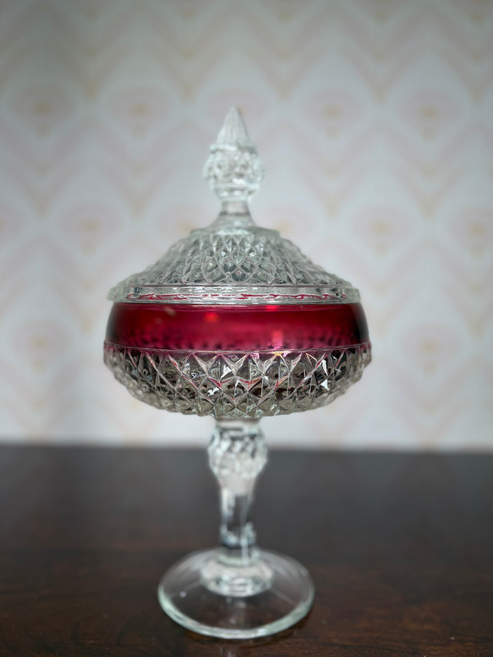 Crystal Candy Dish with Lid