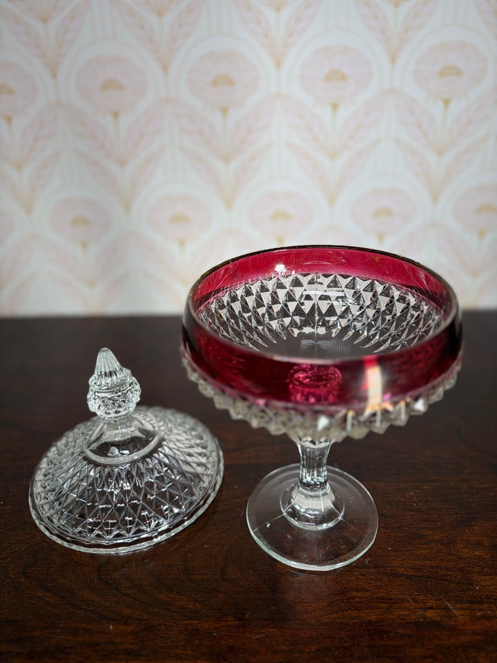 Crystal Candy Dish with Lid