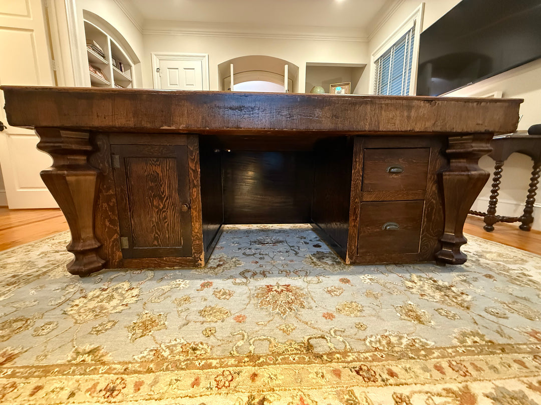 Executive Desk (Likely Oak)