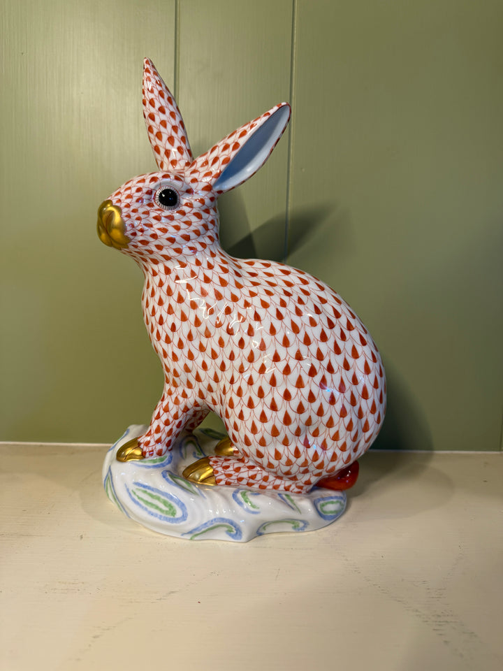 Large Red Herend Bunny
