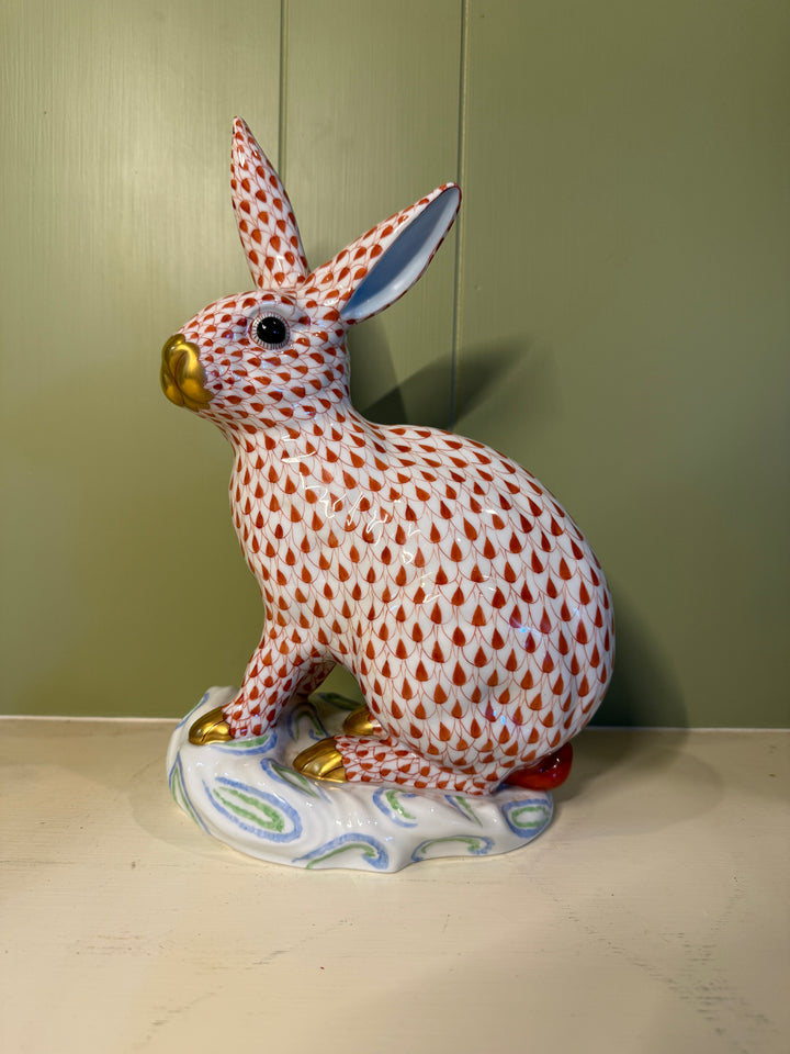Large Red Herend Bunny