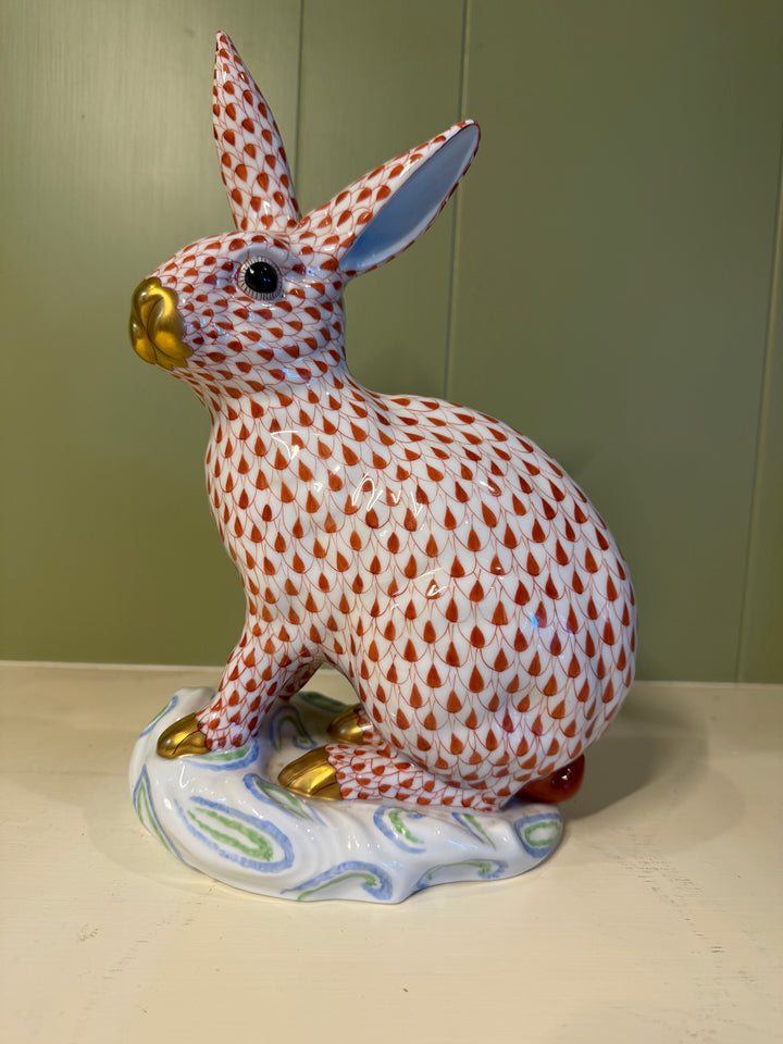 Large Red Herend Bunny