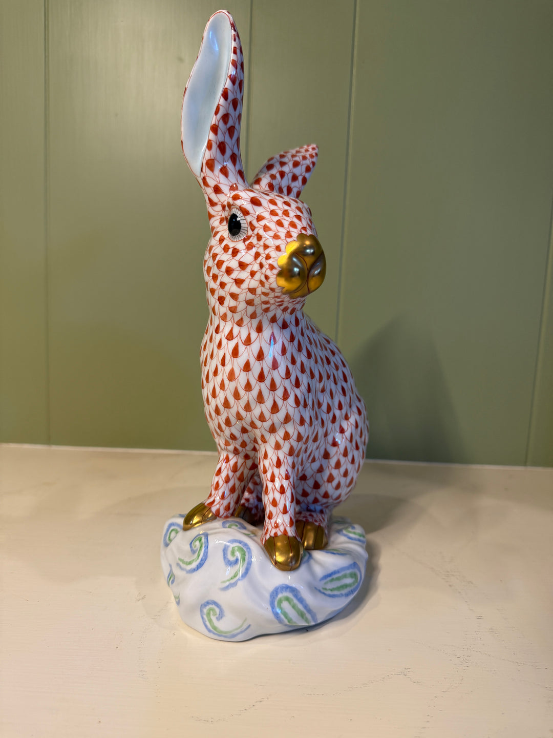 Large Red Herend Bunny