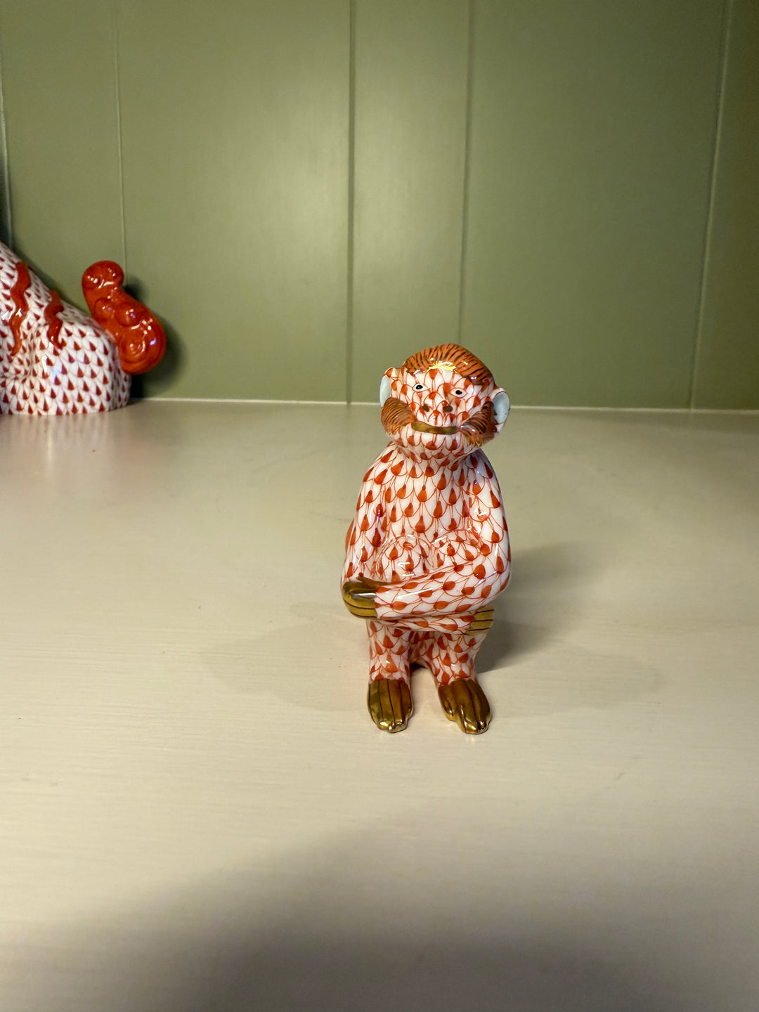 Small Sitting Herend Monkey