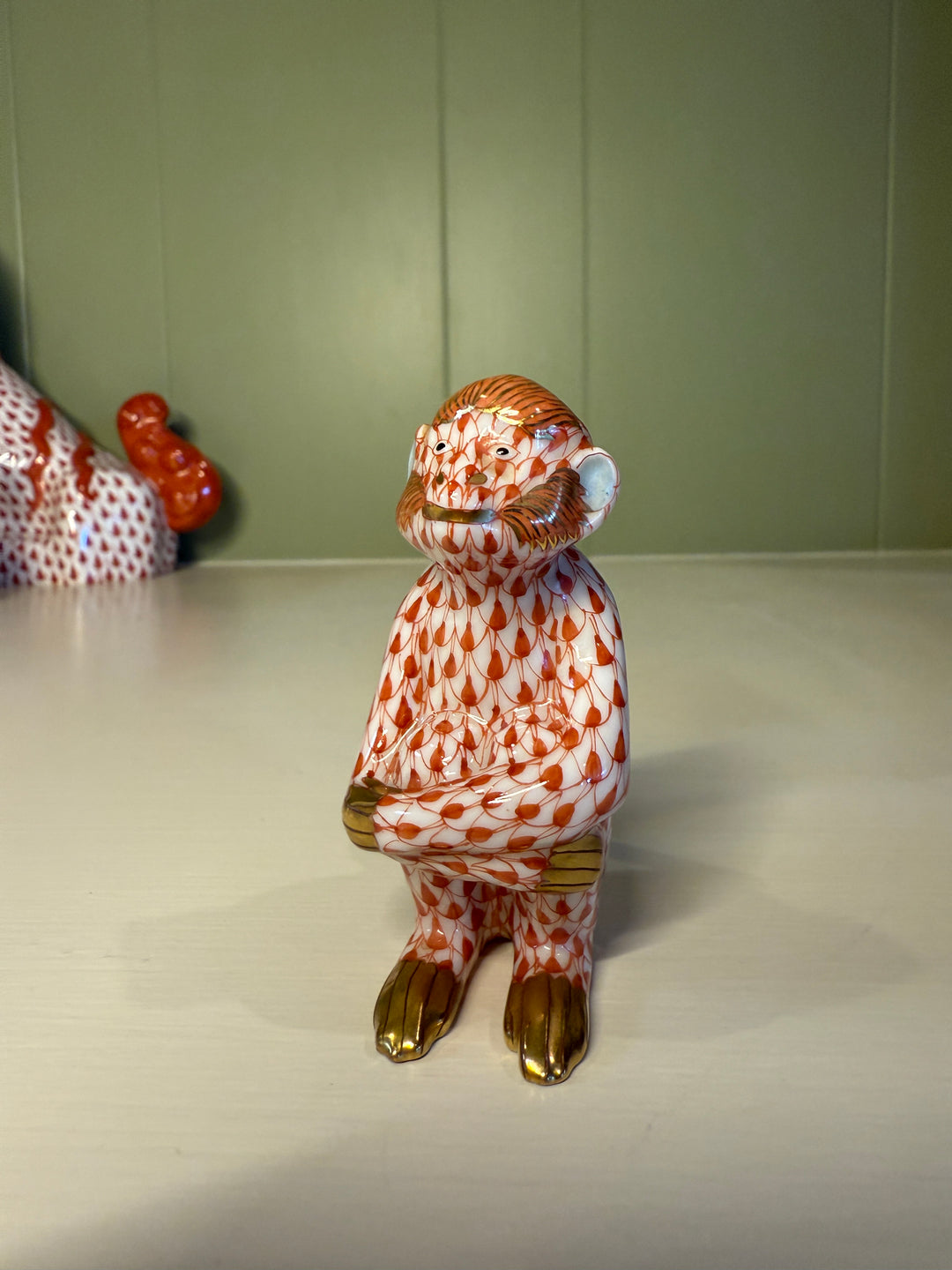 Small Sitting Herend Monkey
