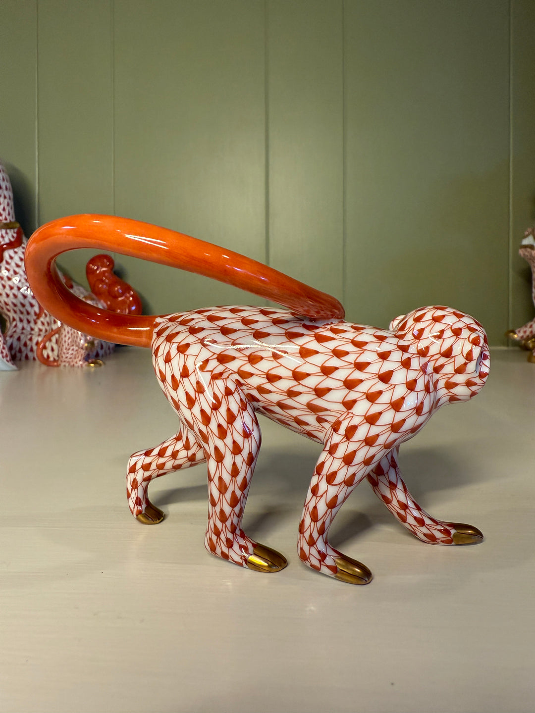 Small Herend Walking Monkey