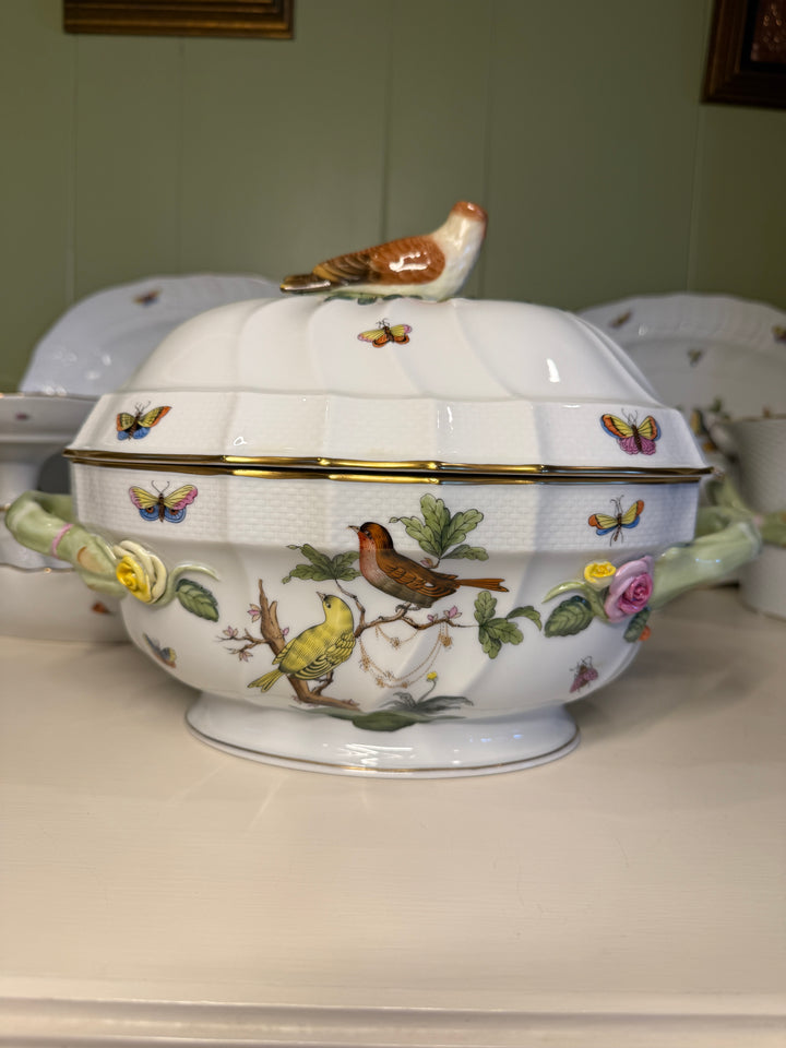 Herend Rothschild Tureen + Underplate