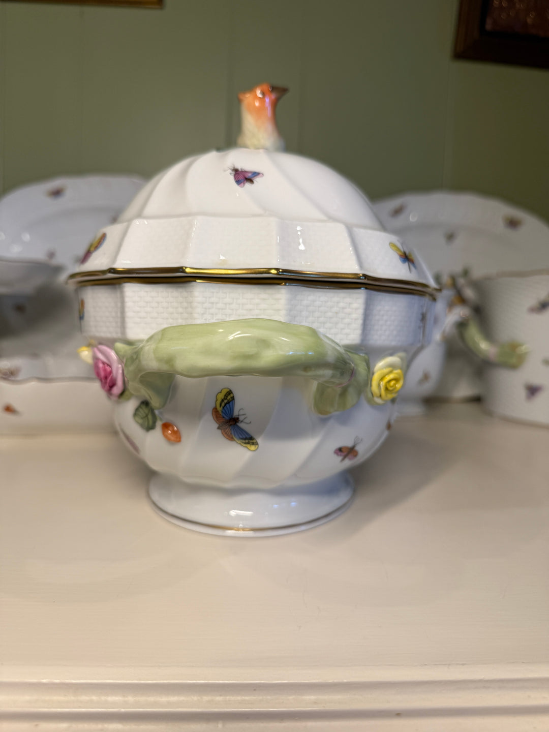 Herend Rothschild Tureen + Underplate