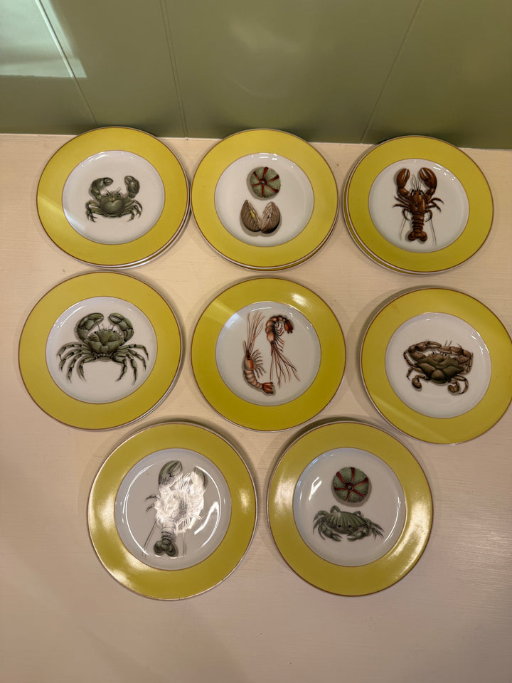 Mottahedeh Fruits of the Sea Plates Set of 12