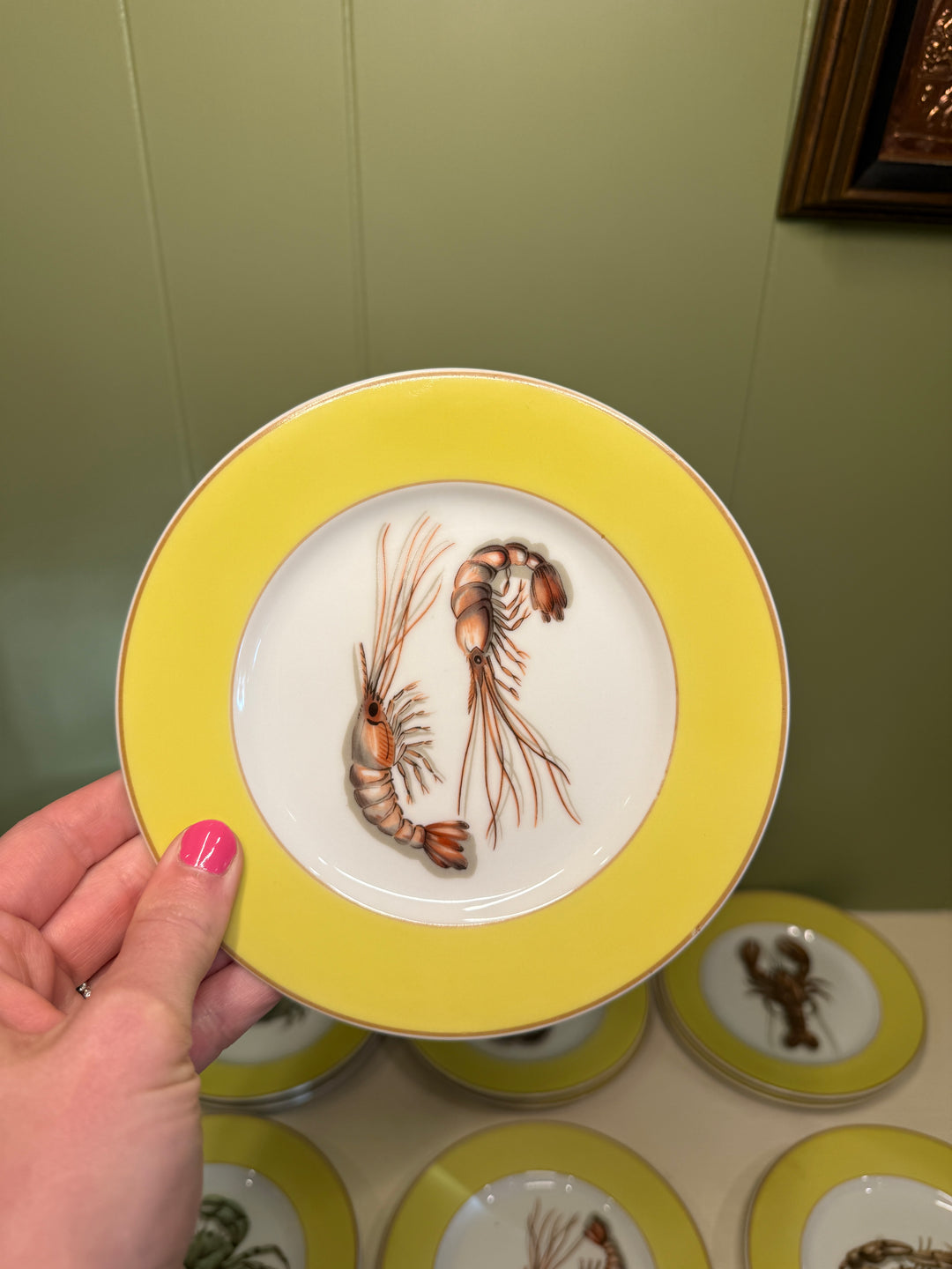 Mottahedeh Fruits of the Sea Plates Set of 12