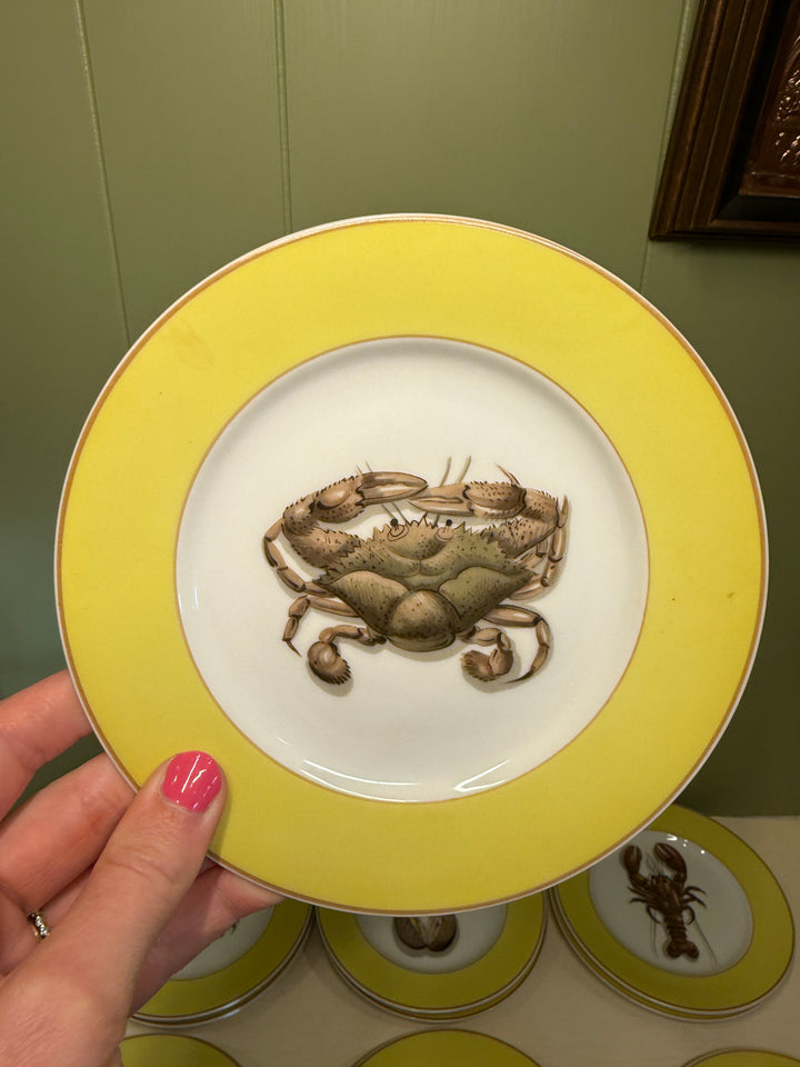 Mottahedeh Fruits of the Sea Plates Set of 12