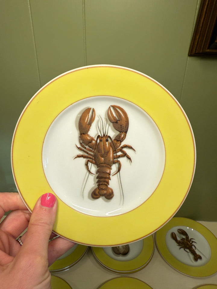 Mottahedeh Fruits of the Sea Plates Set of 12