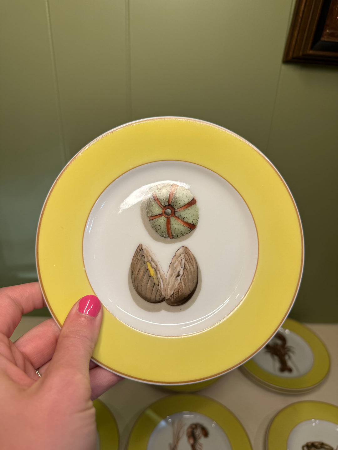 Mottahedeh Fruits of the Sea Plates Set of 12