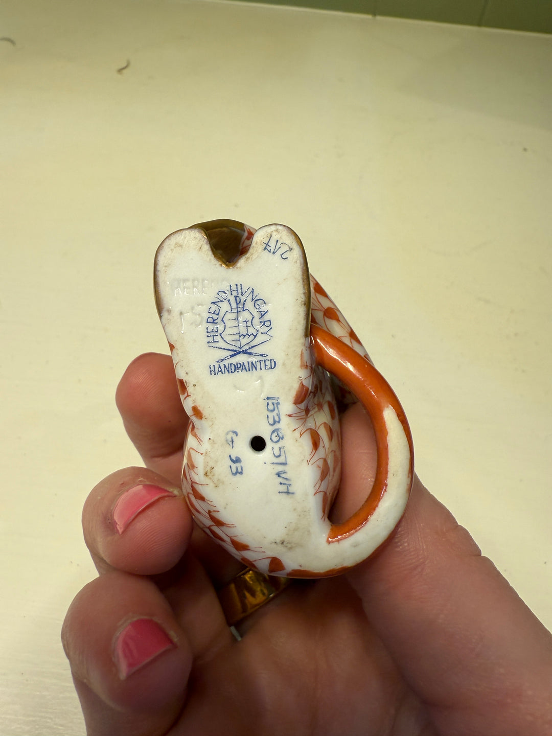 Small Red Herend Monkey