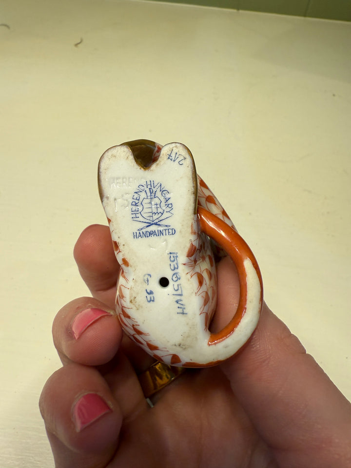 Small Red Herend Monkey