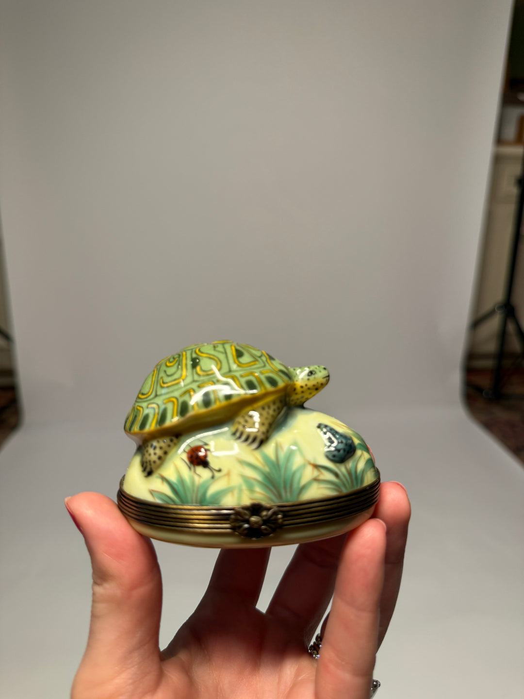 Limoges Turtle Trinket Box