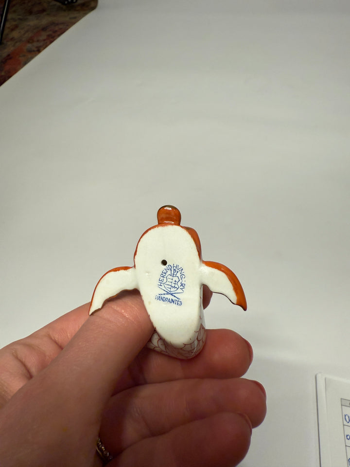 Small Herend Koi Fish Name Card Holder