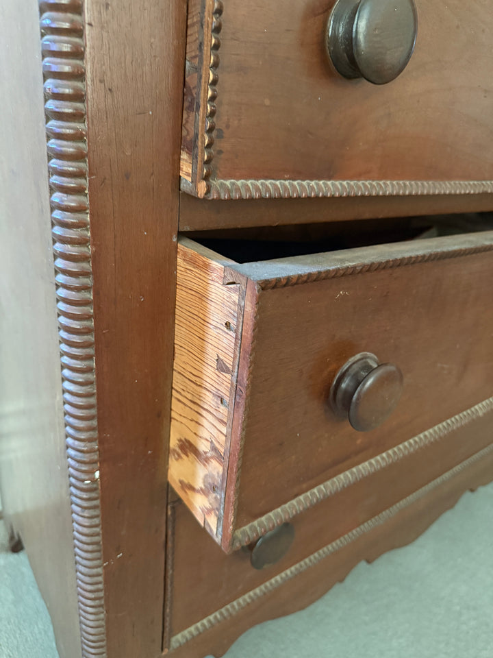 Antique 19th Century Dresser with Mirror – Hand-Cut Dovetails, Original Finish *Local Pickup Available in Honey Grove, TX*