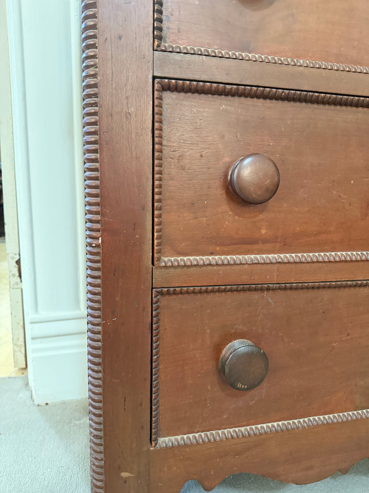 Antique 19th Century Dresser with Mirror – Hand-Cut Dovetails, Original Finish *Local Pickup Available in Honey Grove, TX*