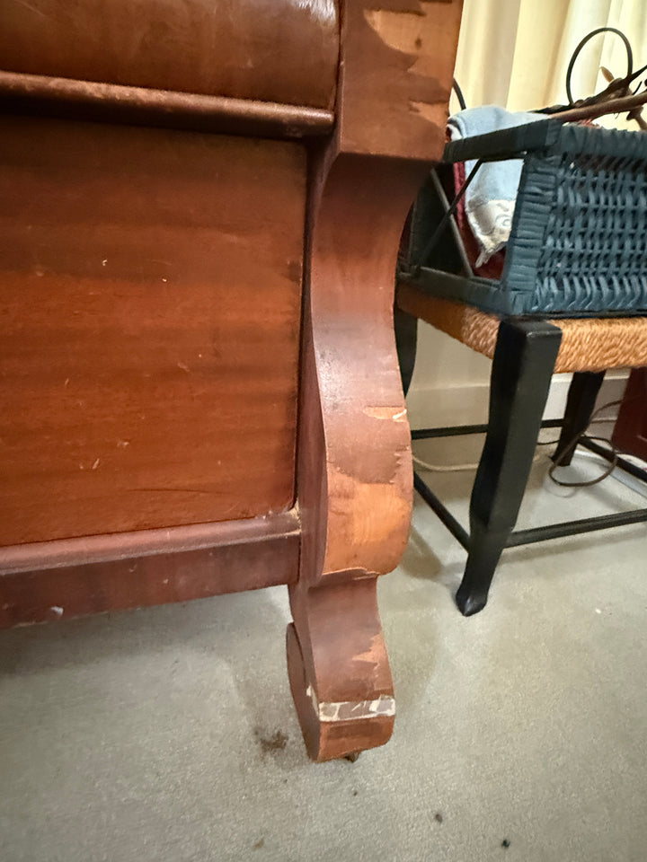 Antique Solid Mahogany Tri-Fold Mirror Imperial Dresser *Local Pickup Available in Honey Grove, TX*