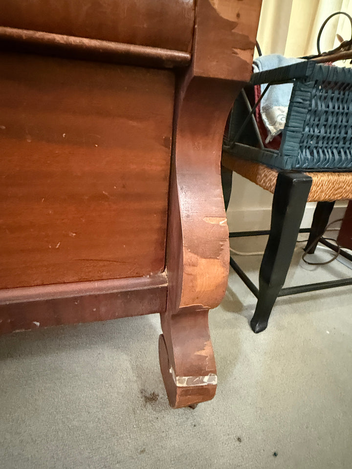Antique Solid Mahogany Tri-Fold Mirror Imperial Dresser *Local Pickup Available in Honey Grove, TX*