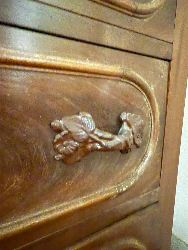 Victorian Marble-Top Dresser with Ornate Mirror *Local Pickup Available in Honey Grove, TX*