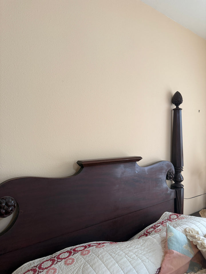 Antique Four-Poster Full Bed – Solid Mahogany *Local Pickup Available in Honey Grove, TX*