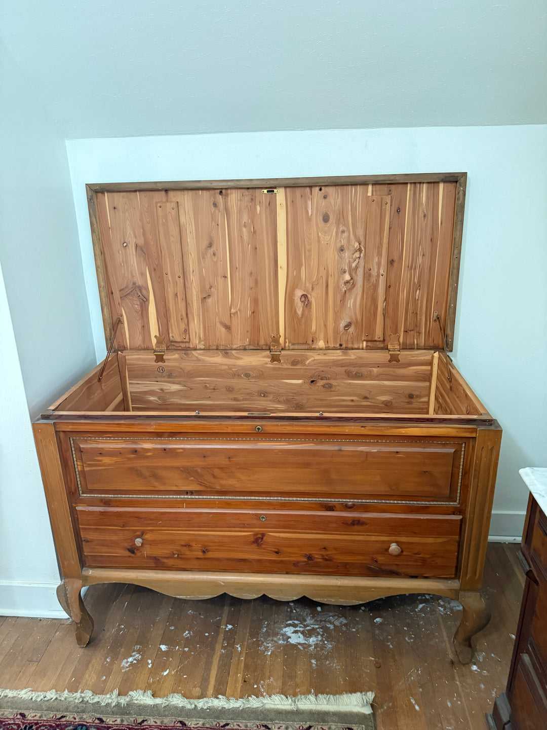 Vintage Cedar-Lined Storage Chest with Faux Drawer Fronts *Local Pickup Available in Honey Grove, TX*