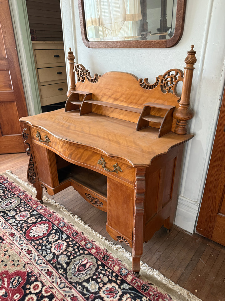 Antique Victorian Carved Wood Writing Desk *Local Pickup Available in Honey Grove, TX*