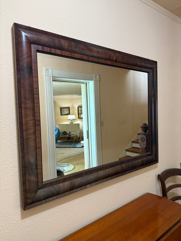 Elegant Wall Mirror with Rich Wood Frame – Classic Design *Local Pickup Available in Honey Grove, TX*
