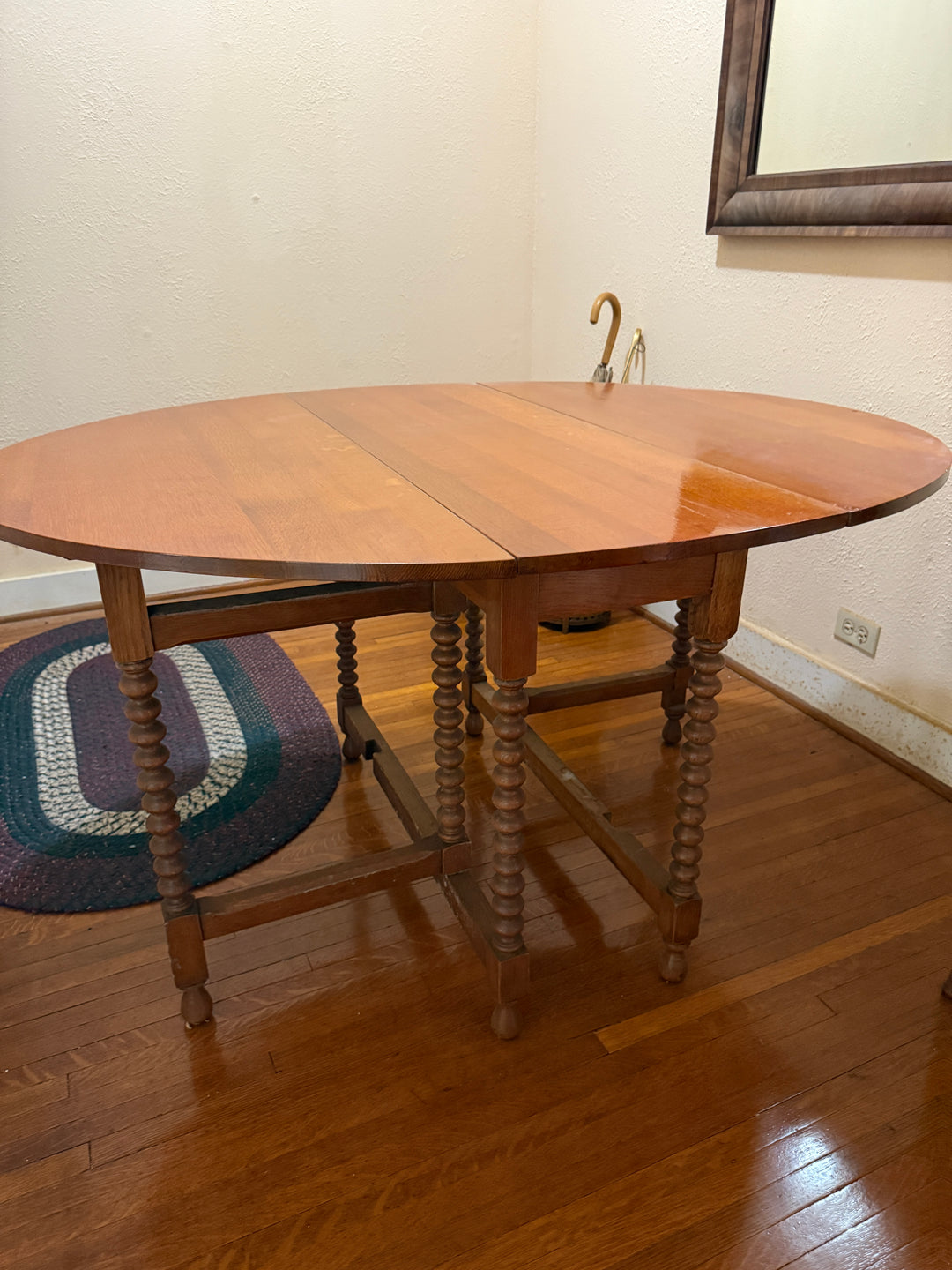 Antique Drop-Leaf Gateleg Dining Table *Local Pickup Available in Honey Grove, TX*