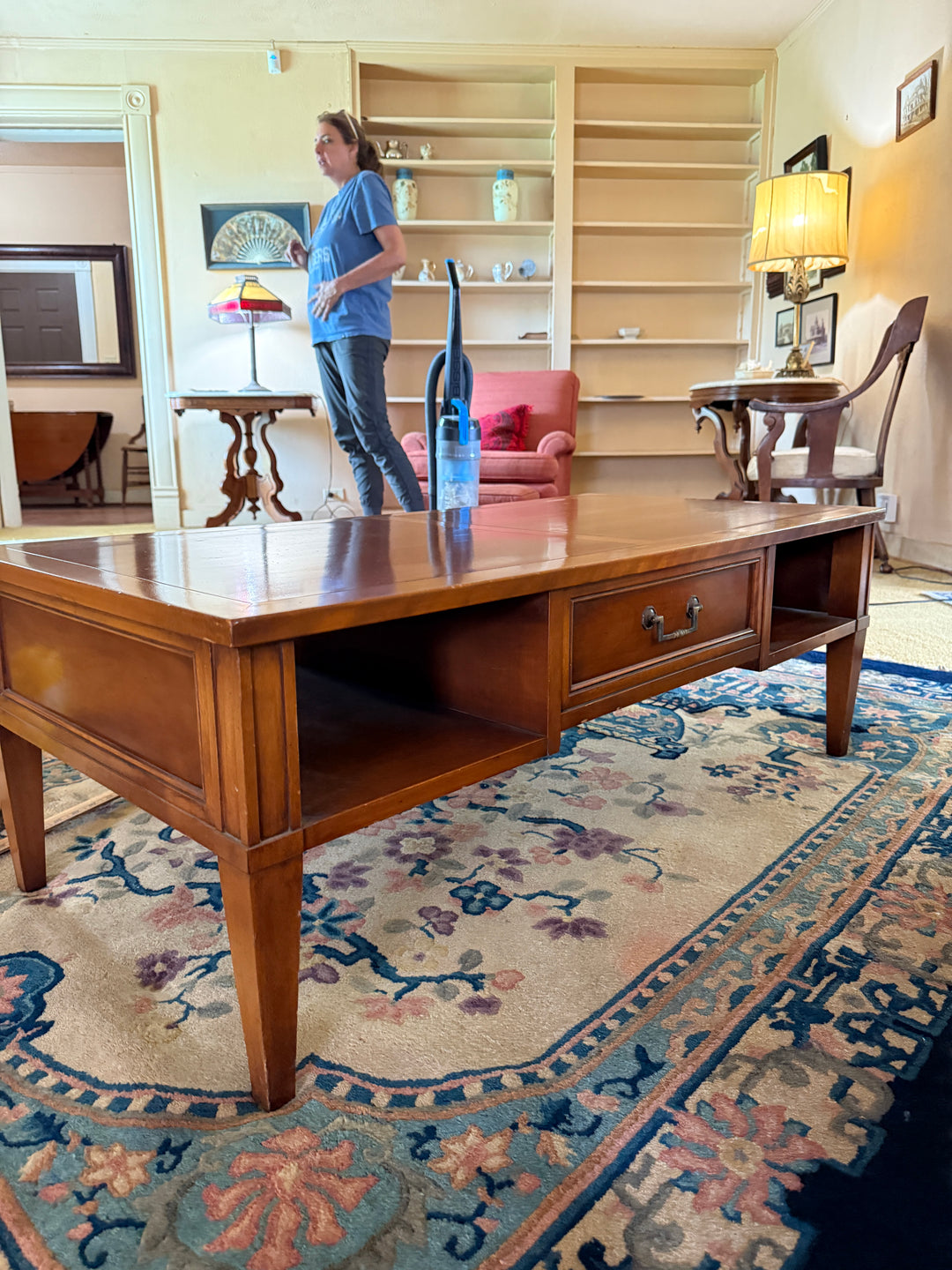 Classic Solid Wood Coffee Table – Mid-Century Modern Style *Local Pickup Available in Honey Grove, TX*
