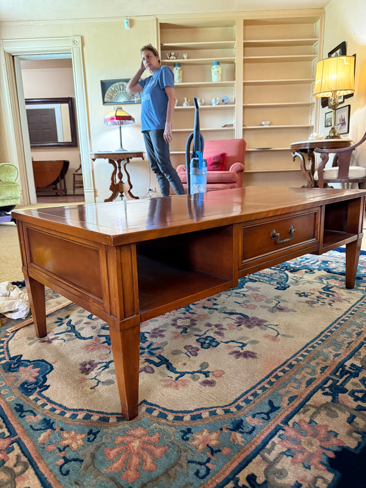 Classic Solid Wood Coffee Table – Mid-Century Modern Style *Local Pickup Available in Honey Grove, TX*