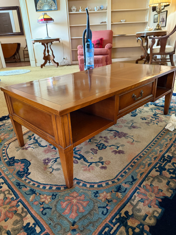 Classic Solid Wood Coffee Table – Mid-Century Modern Style *Local Pickup Available in Honey Grove, TX*
