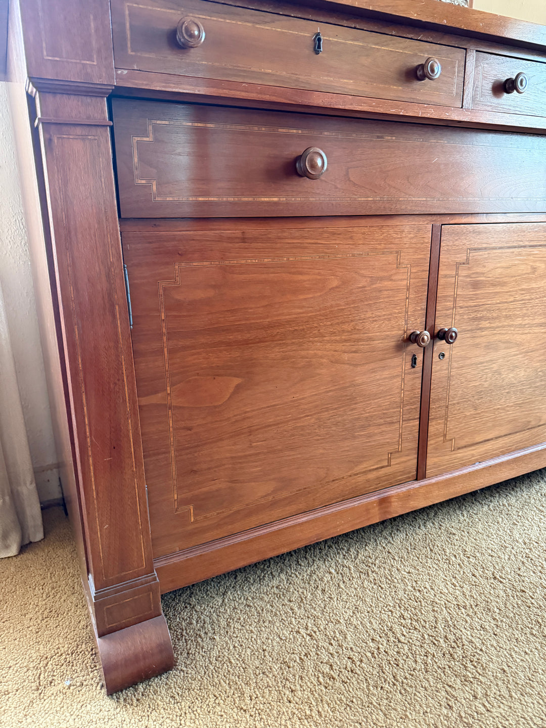 Stickley Style Antique Solid Wood Sideboard Buffet *Local Pickup Available in Honey Grove, TX*