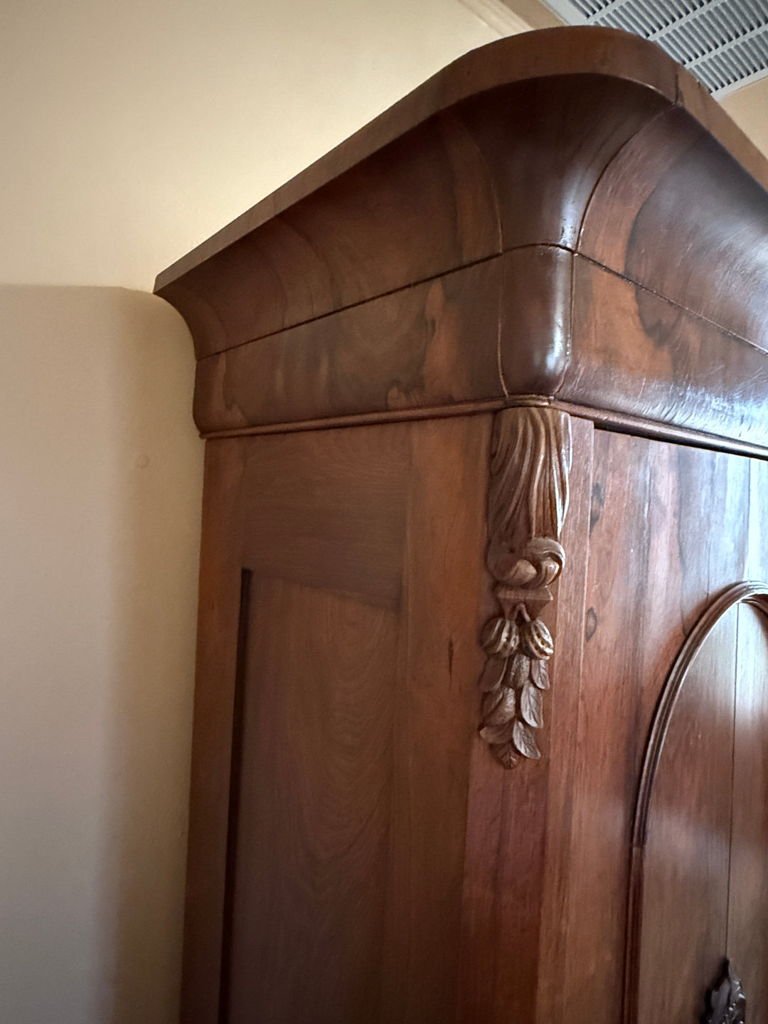 Elegant Antique Victorian Armoire – Carved Walnut, 19th Century *Local Pickup Available in Honey Grove, TX*