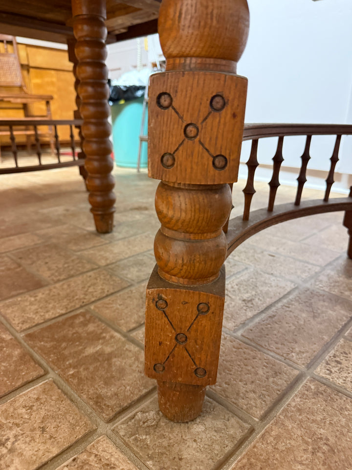 Antique Solid Wood (Likely Oak or Maple) Dining Table *Local Pickup Available in Honey Grove, TX*