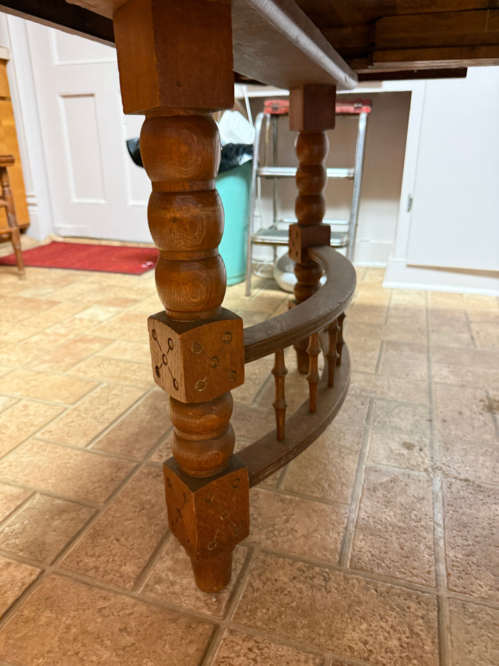 Antique Solid Wood (Likely Oak or Maple) Dining Table *Local Pickup Available in Honey Grove, TX*
