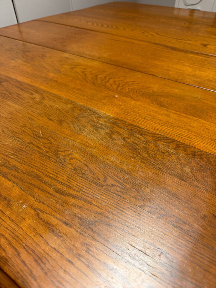 Antique Solid Wood (Likely Oak or Maple) Dining Table *Local Pickup Available in Honey Grove, TX*