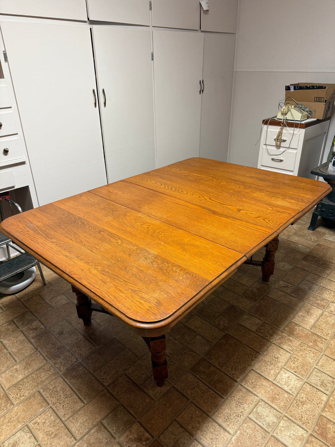 Antique Solid Wood (Likely Oak or Maple) Dining Table *Local Pickup Available in Honey Grove, TX*