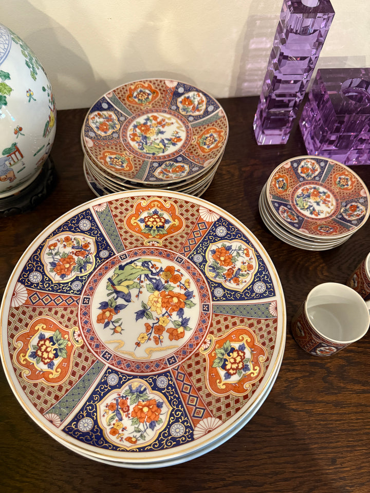 Vintage Japanese Imari Porcelain Set